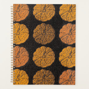 Pumpkin Pattern Orange Planer