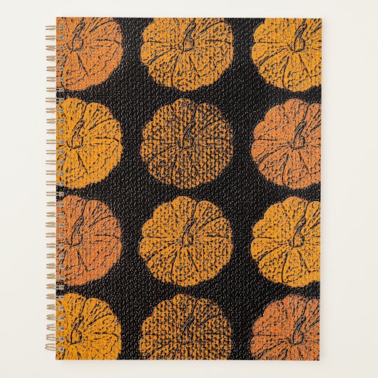 Pumpkin Pattern Orange Planer (Vorderseite)
