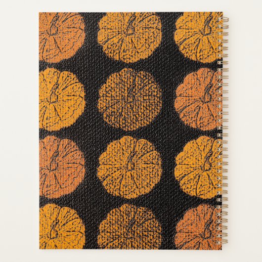 Pumpkin Pattern Orange Planer (Rückseite)