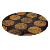 Pumpkin Pattern Orange Schneidebrett (Ecke)