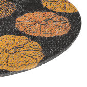 Pumpkin Pattern Orange Schneidebrett (Ecke)