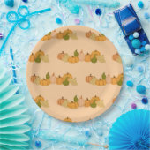 Pumpkin Pattern Paper Napkins - Halloween-Party Pappteller (Party)