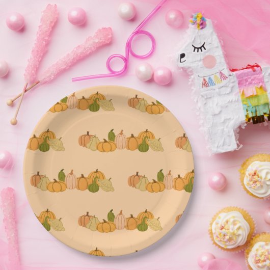 Pumpkin Pattern Paper Napkins - Halloween-Party Pappteller (Party)