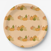Pumpkin Pattern Paper Napkins - Halloween-Party Pappteller (Vorderseite)