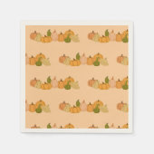 Pumpkin Pattern Paper Napkins - Halloween-Party Serviette (Vorderseite)