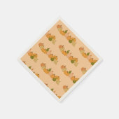 Pumpkin Pattern Paper Napkins - Halloween-Party Serviette (Ecke)