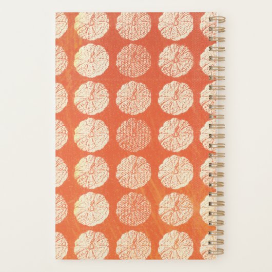 Pumpkin Pattern Planner Planer (Rückseite)