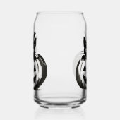 Pumpkin Peek – Black Cat Halloween Design on  Dosenglas (Rechts)