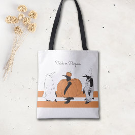 Pumpkin Penguin Niedlicher Cartoon Funny Halloween Tasche