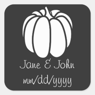 Pumpkin-Pflaster auf schwarzem Sticker