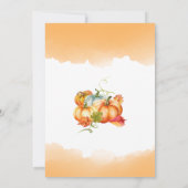 Pumpkin Pflaster Geburtstag Bash-Einladung Einladung (Rückseite)