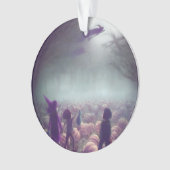 Pumpkin-Pflaster-Hexen, die in der Vergangenheit T Ornament (Vorderseite)