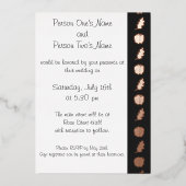 Pumpkin-Pflaster im Schwarzwurf Folieneinladung (Vorderseite)