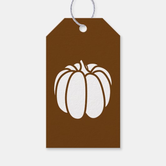 Pumpkin-Pflaster in Schokolade Geschenkanhänger (Vorderseite)