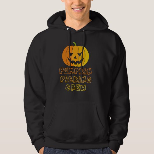 Pumpkin Pflücken Crew T - Shirt Hoodie (Vorderseite)