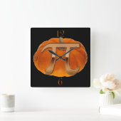 Pumpkin Pi Funny Mathe-lover's Wall Clock Quadratische Wanduhr (Zuhause)