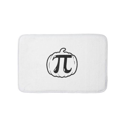 Pumpkin Pi Funny Mathematih Halloween & Erntedank Badematte (Vorderseite)