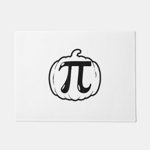 Pumpkin Pi Funny Mathematih Halloween & Erntedank Fußmatte