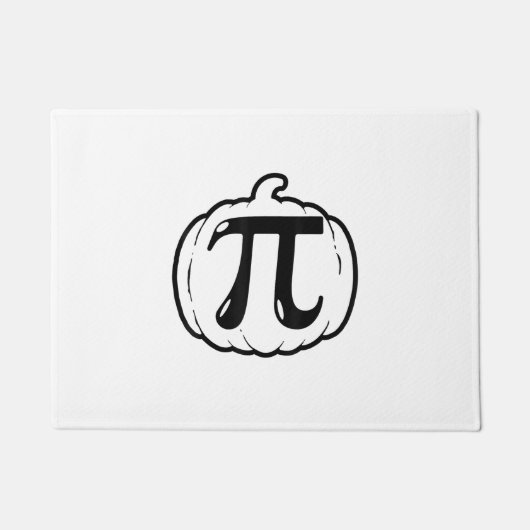Pumpkin Pi Funny Mathematih Halloween & Erntedank  Fußmatte (Vorderseite)