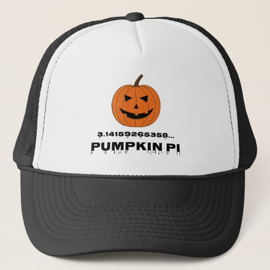 Pumpkin pi Funny Truckerkappe (Vorderseite)