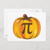 Pumpkin Pi - glückliches Halloween Postkarte (Vorne/Hinten)