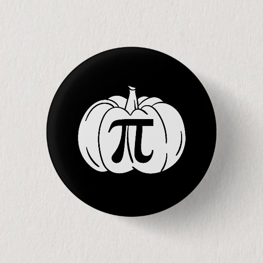 Pumpkin Pi Halloween Button (Vorderseite)
