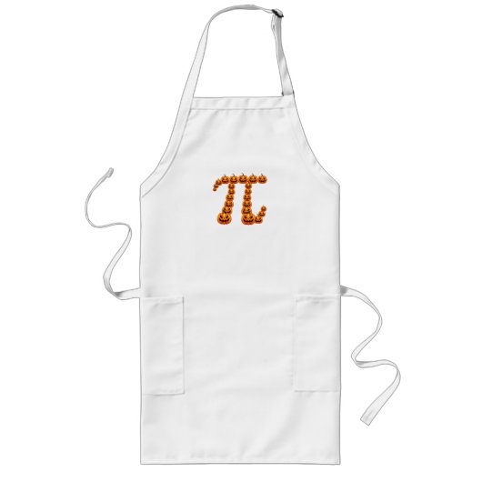 Pumpkin Pi Halloween Lange Schürze (Vorne)