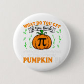 Pumpkin Pi Halloween Math Button (Vorderseite)