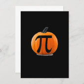 Pumpkin Pi - Halloween und Fall-Mathematik Symbol Einladung (Vorne/Hinten)
