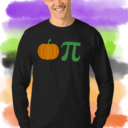 Pumpkin Pi Math Long Sleeve Tshirt