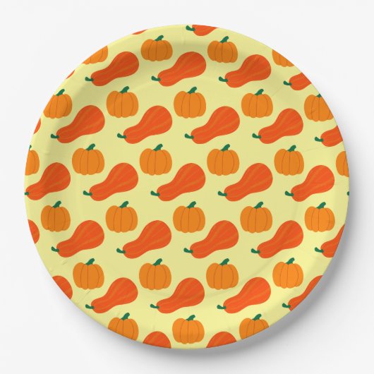 Pumpkin Pi Pappteller (Vorderseite)