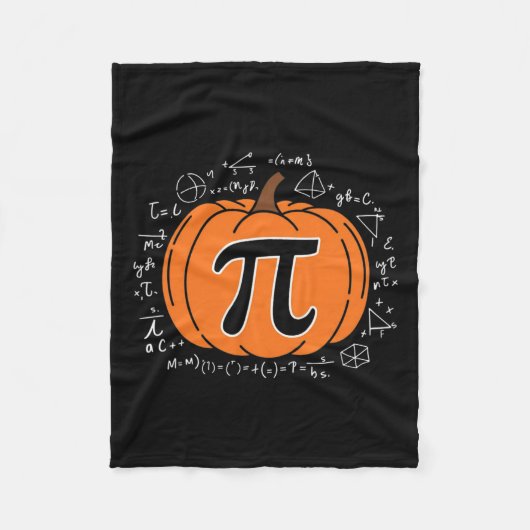 Pumpkin Pi Pie Math Lehrer Funny Halloween Danke Fleecedecke (Vorderseite)