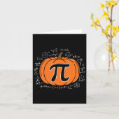 Pumpkin Pi Pie Math Lehrer Funny Halloween Danke Karte (Gelbe Blume)