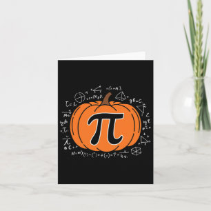 Pumpkin Pi Pie Math Lehrer Funny Halloween Danke Karte