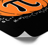 Pumpkin Pi Pie Math Lehrer Funny Halloween Danke Poster (Ecke)