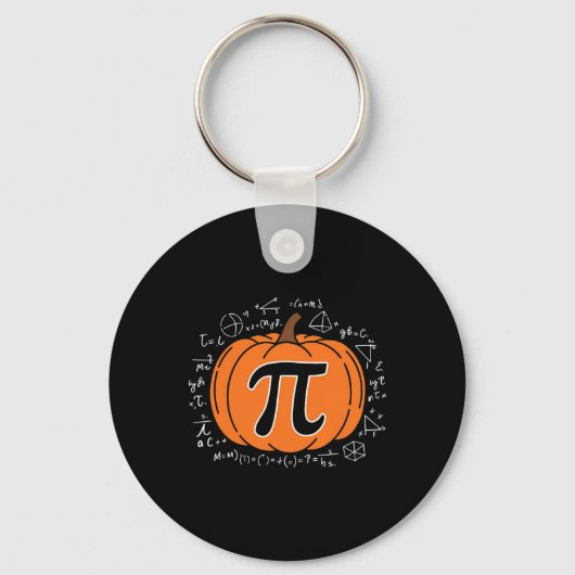 Pumpkin Pi Pie Math Lehrer Funny Halloween Danke Schlüsselanhänger (Vorderseite)
