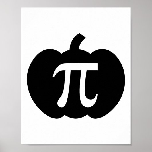 Pumpkin Pi Pie Mathe Lehrer Halloween Funny Christ Poster (Vorne)