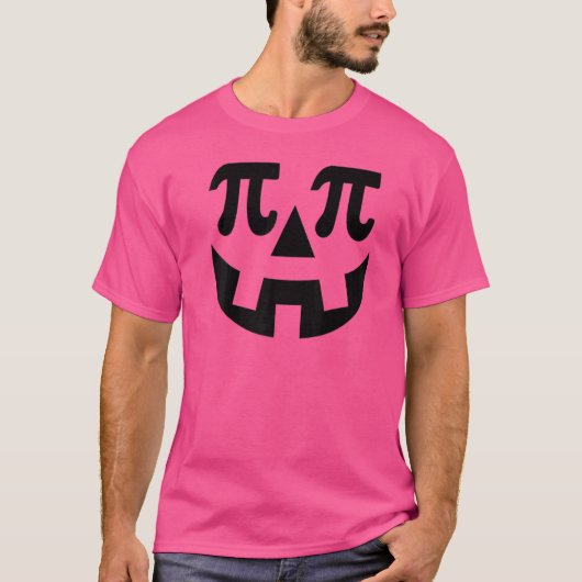 Pumpkin Pi Pie Punny Halloween Kostümmathematik Pu T-Shirt (Vorderseite)