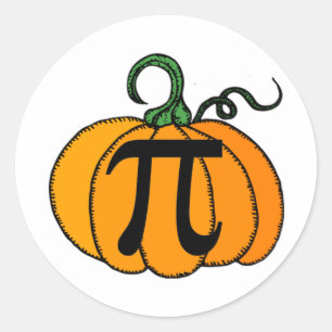 Pumpkin Pi Runder Aufkleber