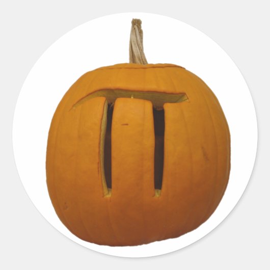 Pumpkin Pi Sticker (Vorderseite)