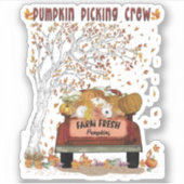 Pumpkin Picking-Crew Aufkleber (Vorderseite)