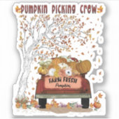 Pumpkin Picking-Crew Aufkleber (Vorderseite)
