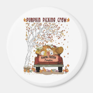Pumpkin Picking-Crew Magnet