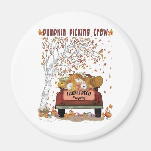 Pumpkin Picking-Crew Magnet (Vorne)