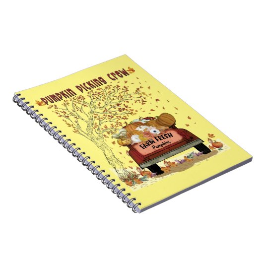 Pumpkin Picking-Crew Notizblock (Rechte Seite)