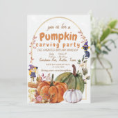 Pumpkin Picking Crew Planer Einladung (Stehend Vorderseite)