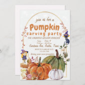 Pumpkin Picking Crew Planer Einladung (Vorne/Hinten)