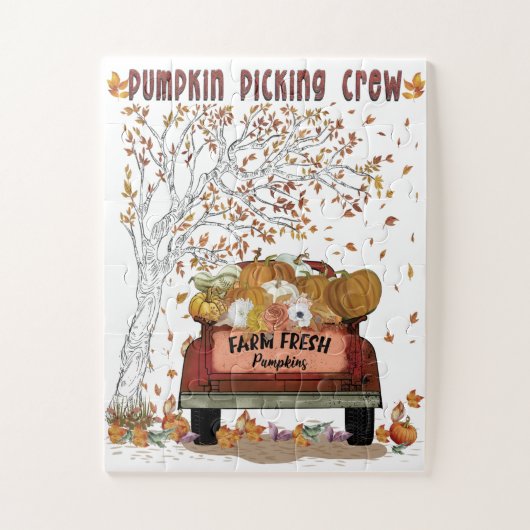 Pumpkin Picking-Crew Puzzle (Vertikal)