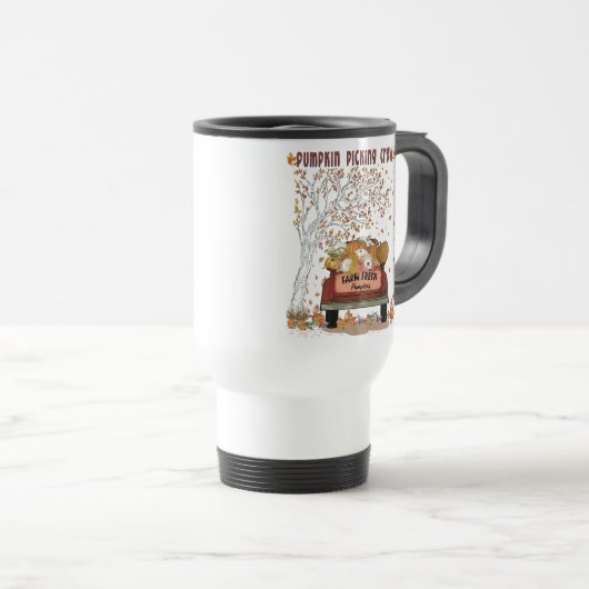 Pumpkin Picking-Crew Reisebecher (VorderseiteRechts)