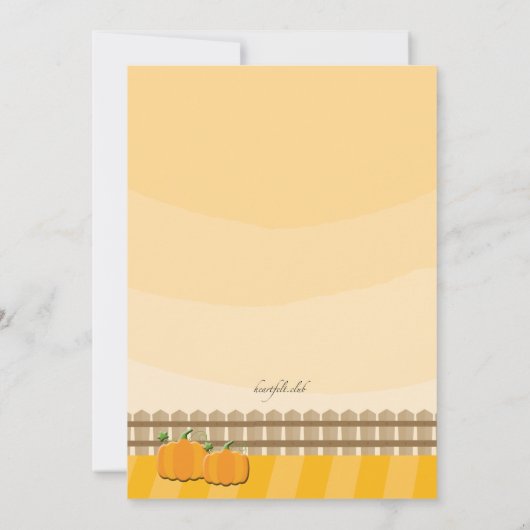 Pumpkin Picking Einladung (Rückseite)